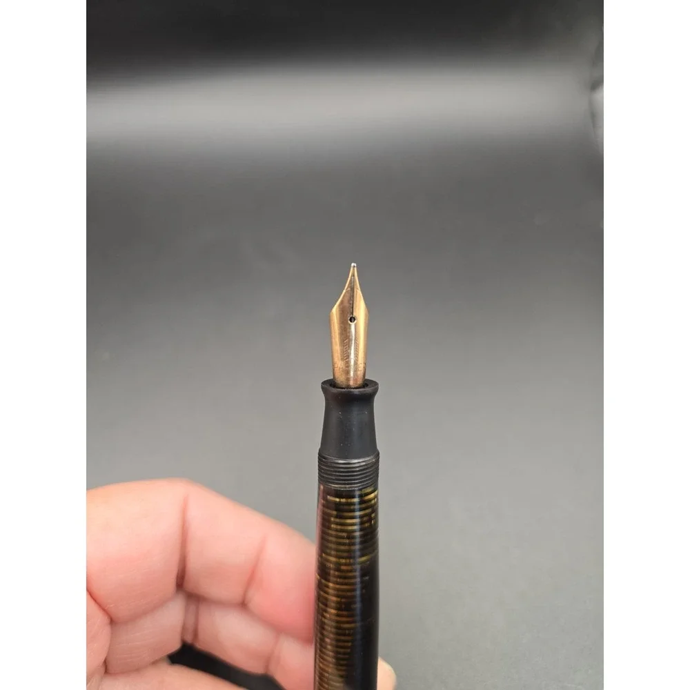 Parker Vacumatic golden pearl fountain pen, 2nd generation junior Not Tested